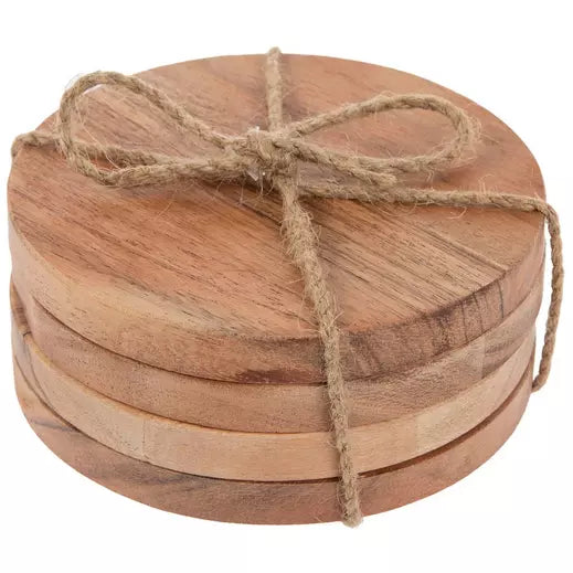 Wood Round Coasters