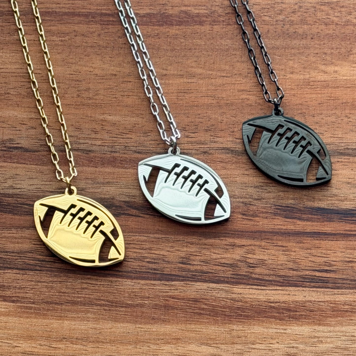 Football Pendant Necklace