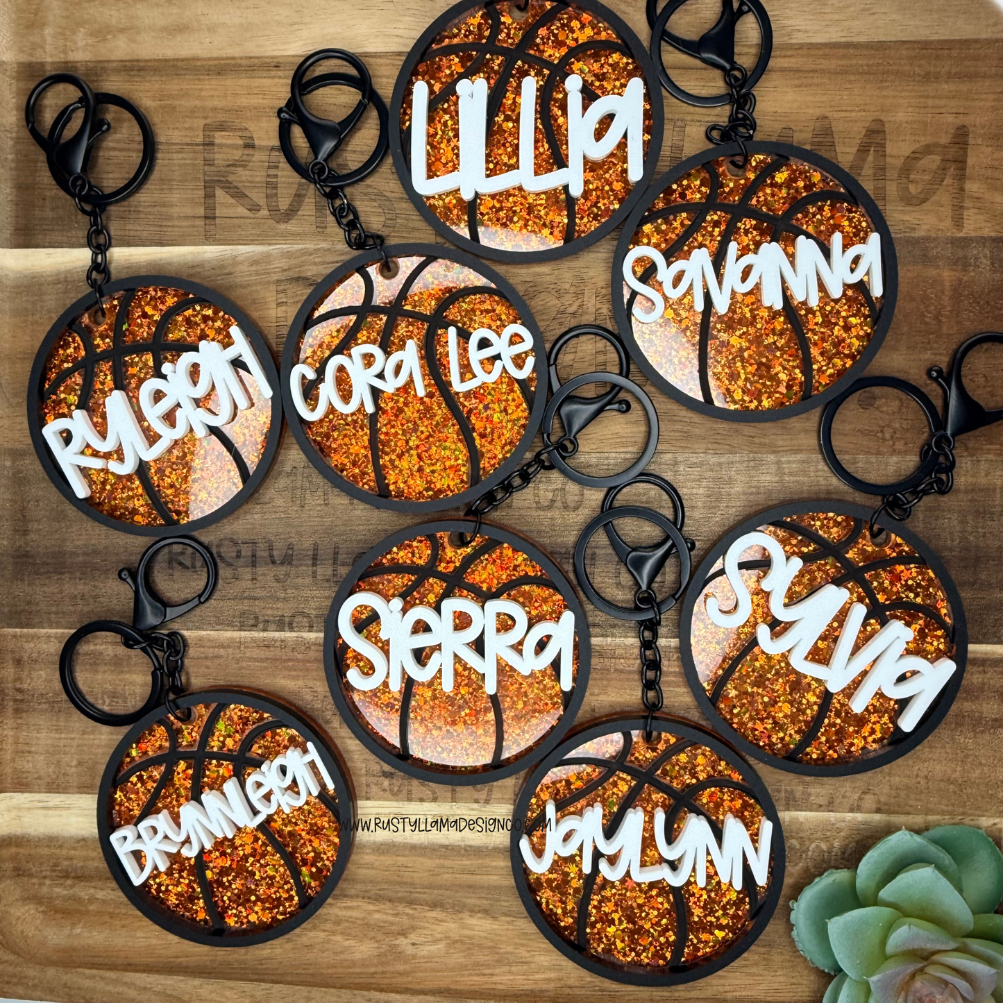 🏀 Custom Basketball Name Tag (Bag Tag or Keychain)