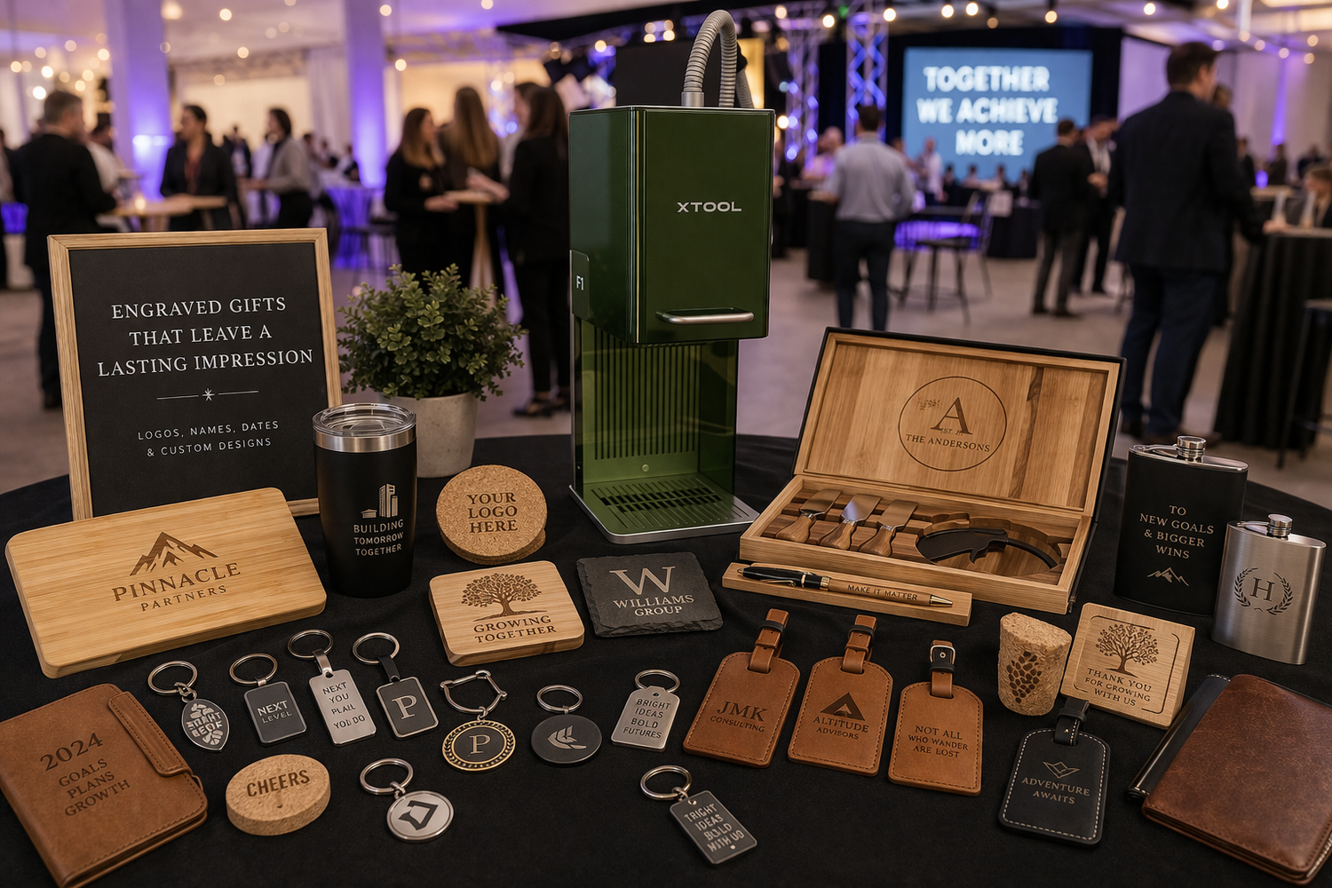 Onsite laser engraving event