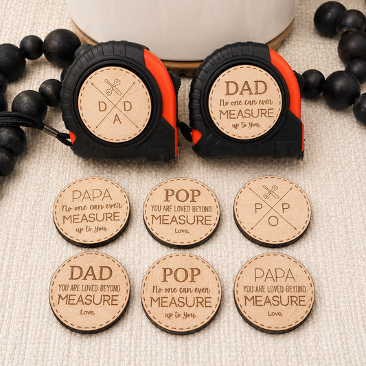Personalized Tape Measure Gift for Dad, Papa, or Pop