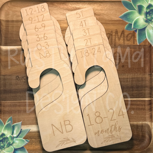 Wooden Baby Closet Dividers – Sizes Newborn to 5T