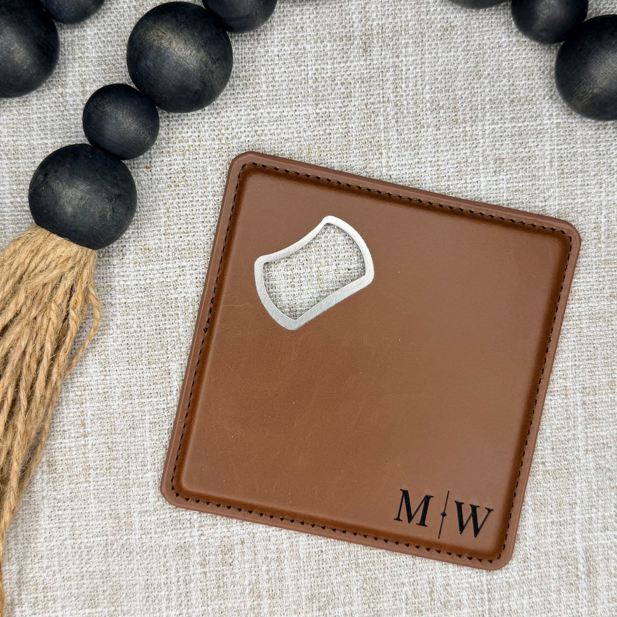Laserette Bottle Opener Coaster