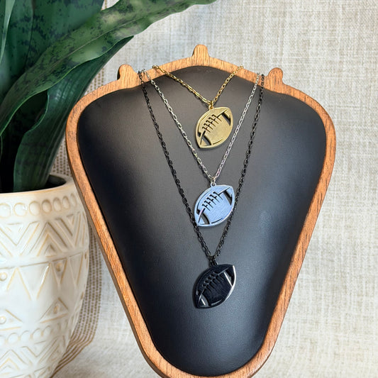 Football Pendant Necklace