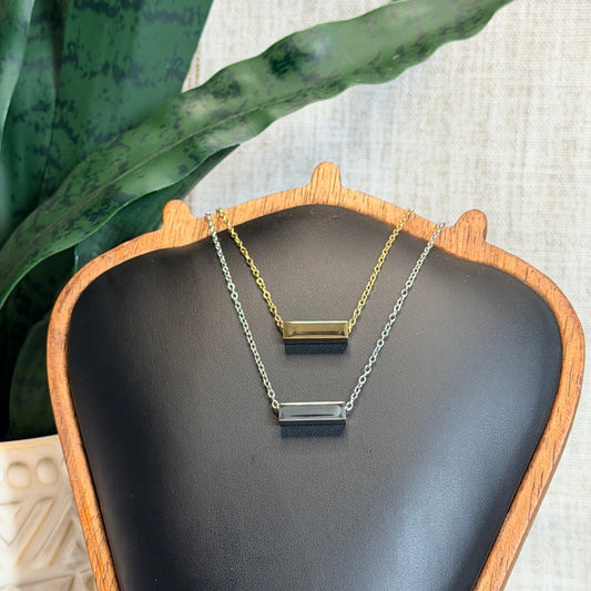 Cuboid Bar Necklace