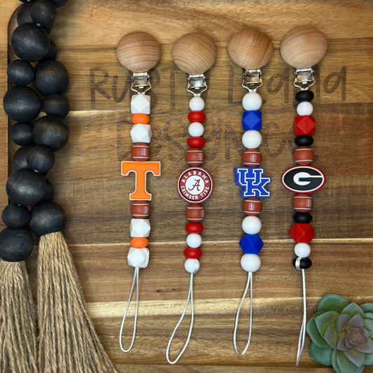 🏈 SEC Team Pacifier Tether 🍼