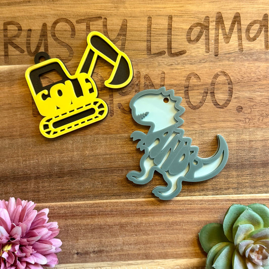Dino & Diggers Bag Tags