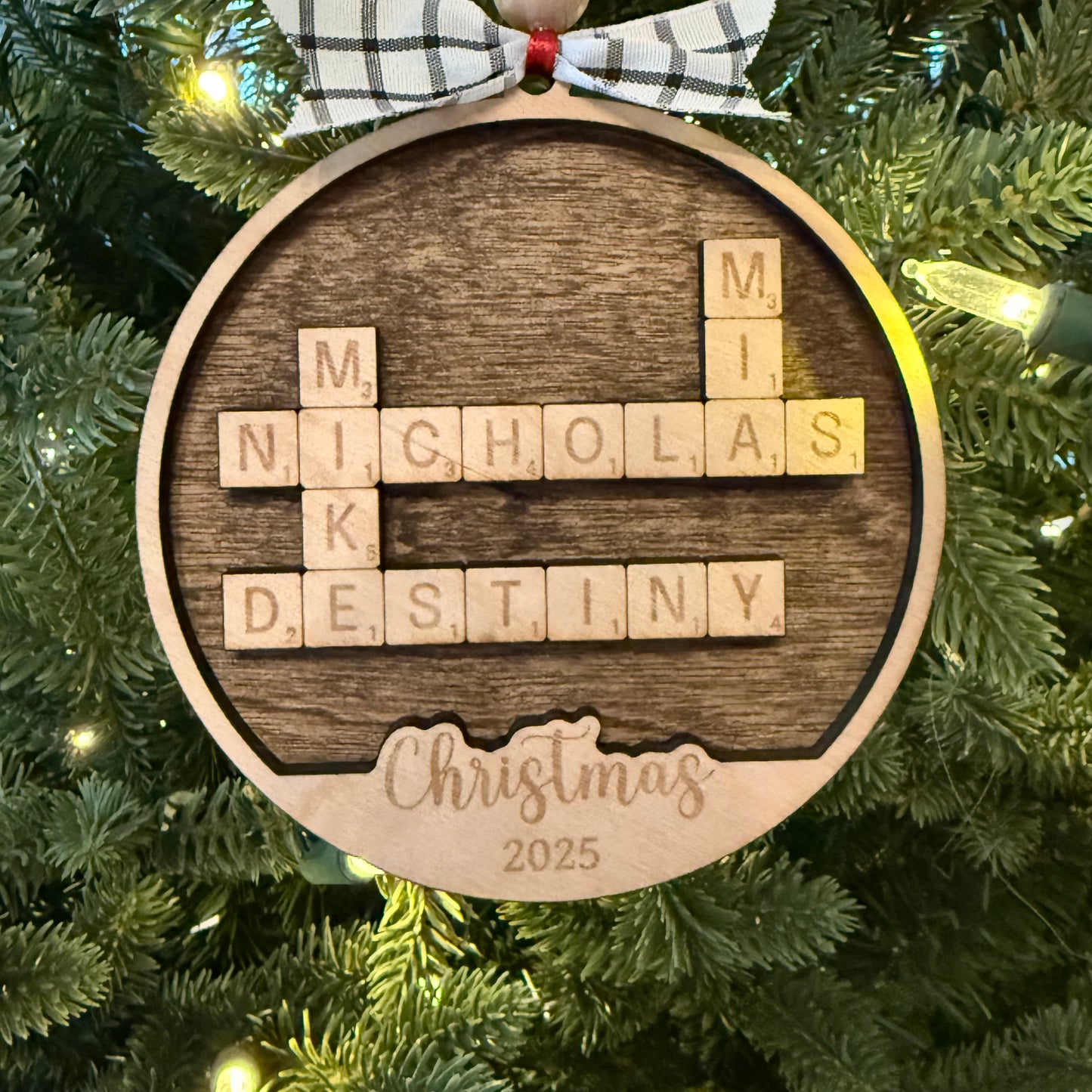 Crossword Christmas Keepsake Ornament – 2026 Edition