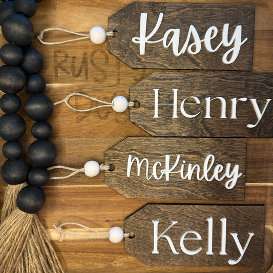 Farmhouse Family Name Tags