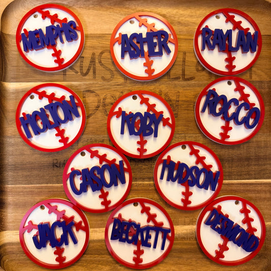Baseball/Softball Bag Tags