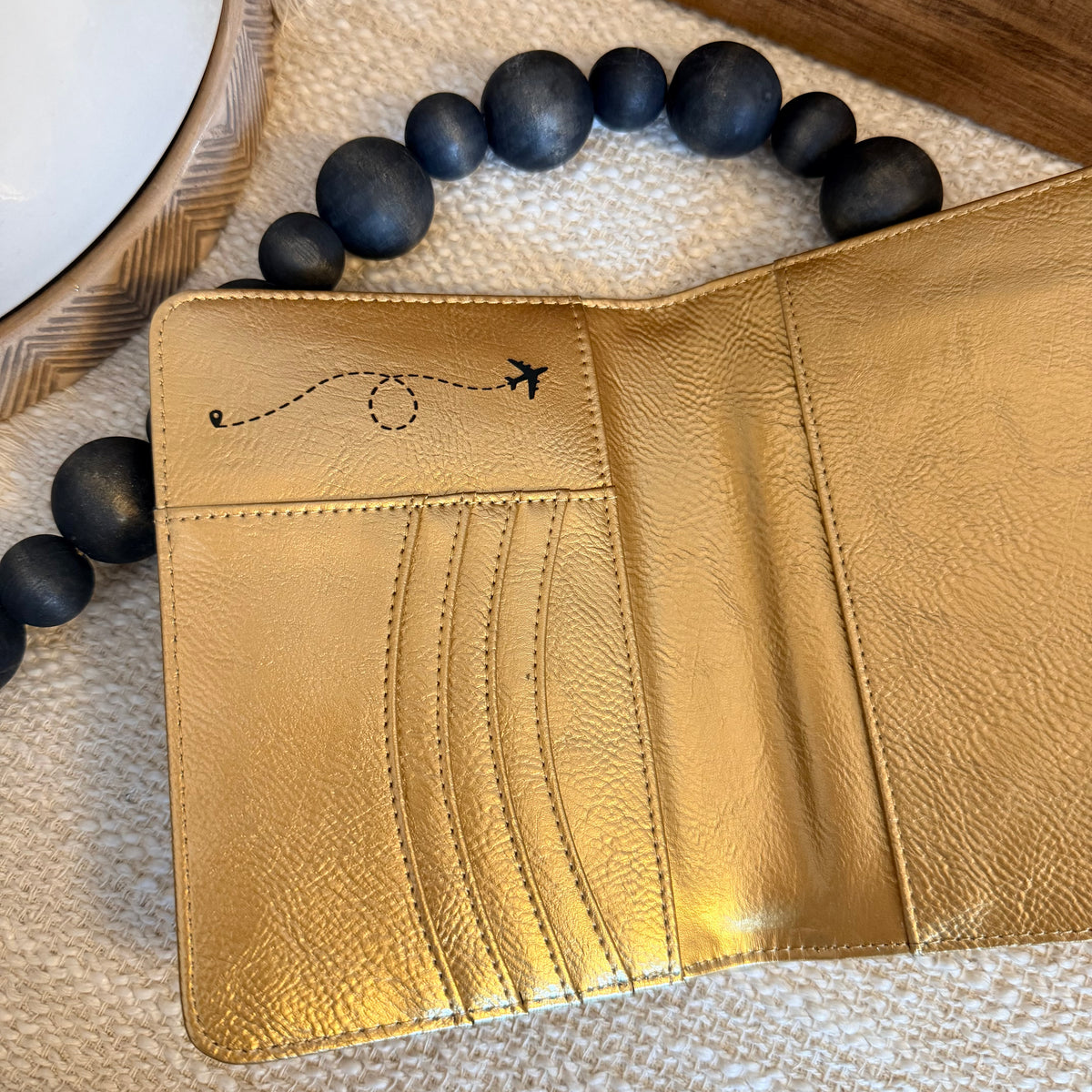 Leatherette Passport Wallet