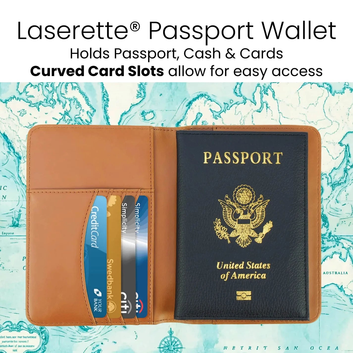 Leatherette Passport Wallet