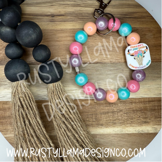 Mamas Dont Let your Babies Grow up without Jesus Wristlet