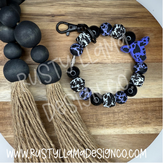 Midnight Rodeo Keychain Wristlet