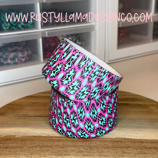 Magenta Aztec Silicone Tumbler Boot